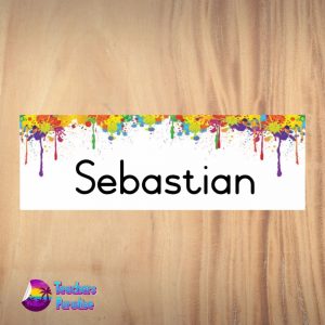 Colour Splash Name Plate Design 1