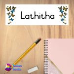 Butterfly Name Plate Design 2
