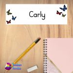 Butterfly Name Plate Design 3