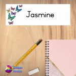 Butterfly Name Plate Design 5