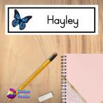 Butterfly Name Plate Large Design 2