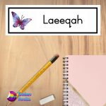 Butterfly Name Plate Large Design 6