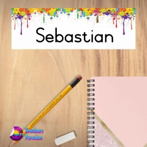 Colour Splash Name Plate Design 1 - Image 3