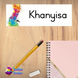 Colour Splash Name Plate Design 4 - Image 3
