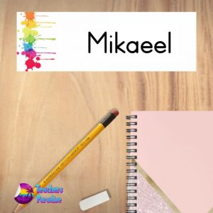 Colour Splash Name Plate Design 5 - Image 3