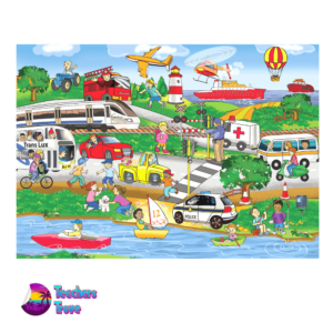 Transport puzzle - 24 piece - Image 2
