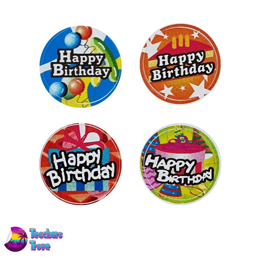 Birthday Greetings Stickers Pack - Teachers Trove