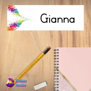Colour Splash Name Plate Design 6 - Image 3
