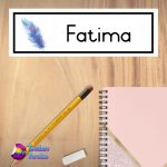 Feather Name Plate Large Design 6