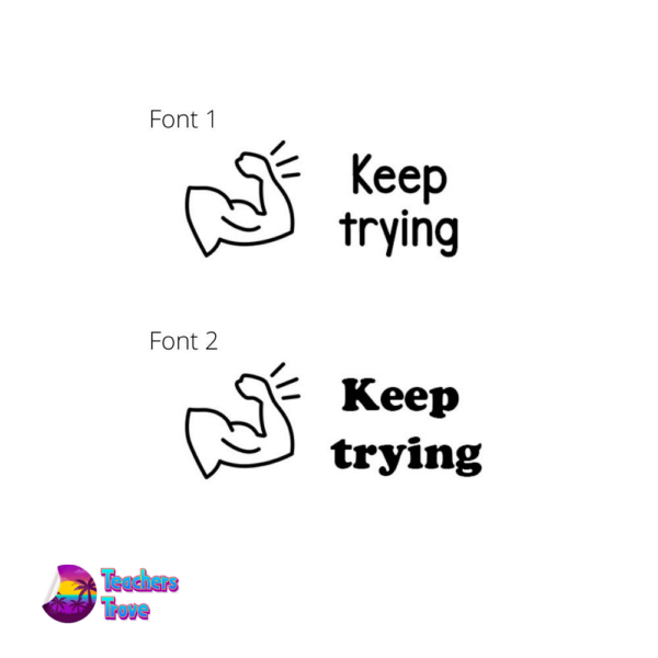 Keep trying stamp.1