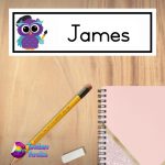 Owl Name Plate Large Design 4