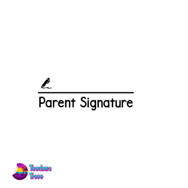 Parent signature stamp