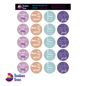 Large Punny Math Sticker Pack - Image 2