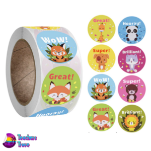 Baby animals sticker roll