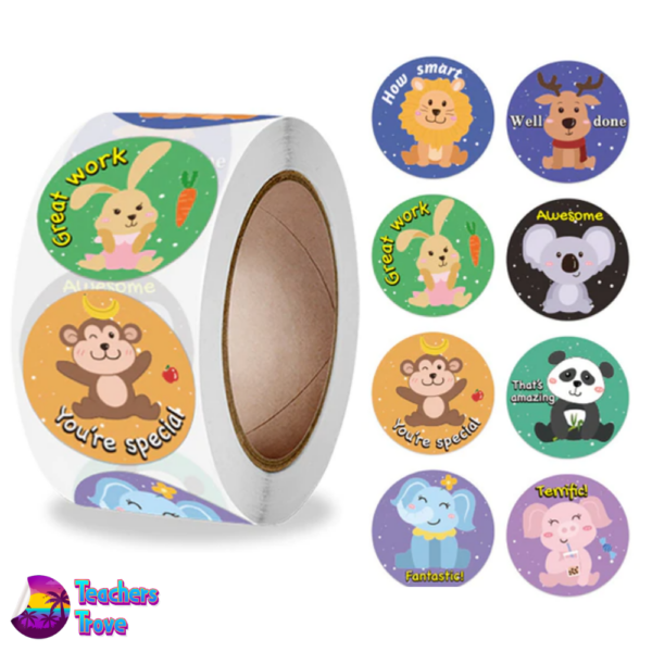 Cute animals sticker roll 1