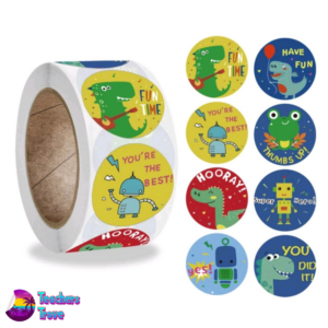 Dinosaur sticker roll