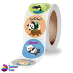 Panda sticker roll 2