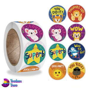 Wild animals sticker roll