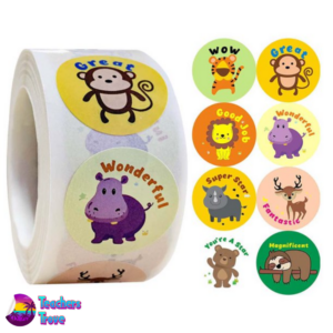 Wild animals 2 sticker roll - Image 1