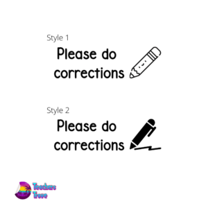 Please do corrections stamp - Image 1