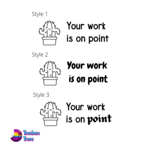 Your work is on point stamp - Image 1