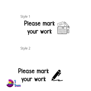 Please mark your work stamp - Image 1