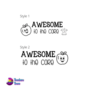 Awesome To the Core Stamp - Image 1