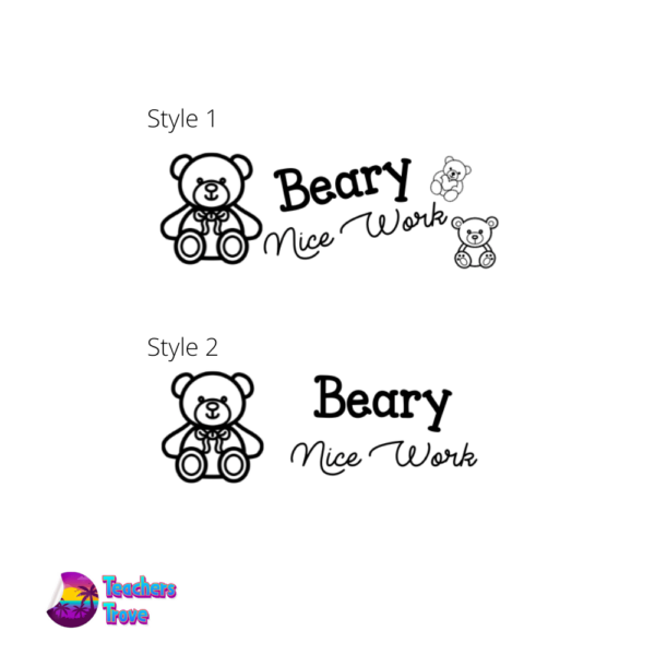 Beary Nice Work Stamp