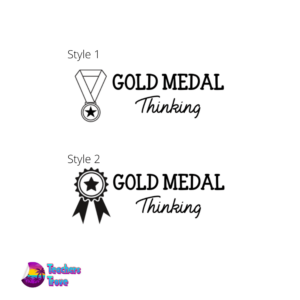 Gold Medal Thinking Stamp - Image 1