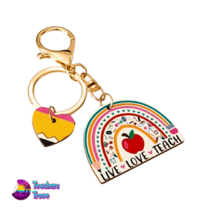 Live, Love, Teach Keyring