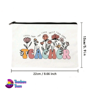 Floral Teacher Pencil Case - Image 4