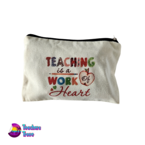 Teaching Is A Work Of Heart Pencil Case - Image 2