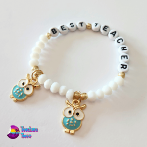 Best Teacher Owl Bracelet Set - Image 6