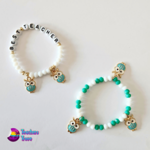 Best Teacher Owl Bracelet Set - Image 7