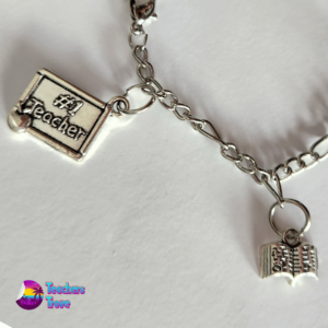 Silver Teacher Charm Bracelet - Image 5