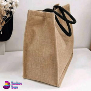 Khaki Linen Teacher Tote Bag – “Best Teacher Ever” - Image 3