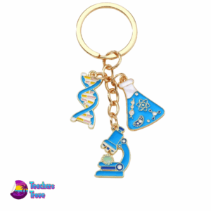 Colourful Science Keyring with Charms - Image 1