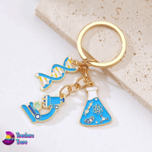Colourful Science Keyring with Charms - Image 2