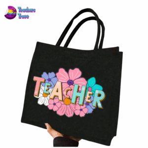 Flower Teacher Bag & Pencil Case Set - Image 4