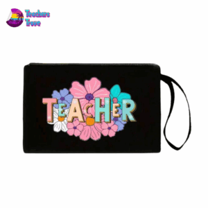 Flower Teacher Bag & Pencil Case Set - Image 3