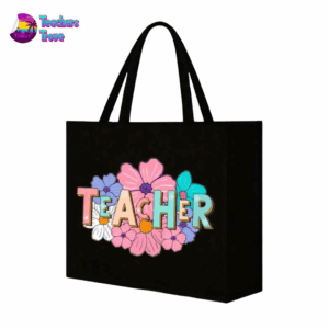Flower Teacher Bag & Pencil Case Set - Image 2