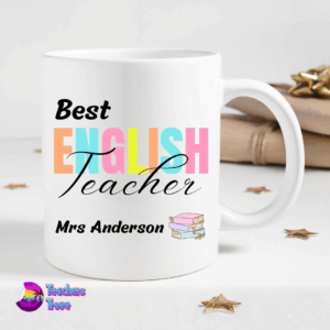Personalised Best English Teacher Mug