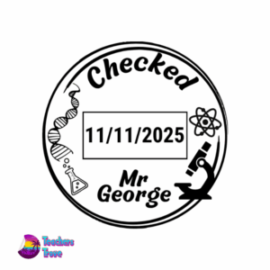 Science Dater Stamp: S-524D Medium Size