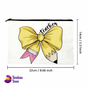 Pencil Bow Teacher Pencil Case - Image 3