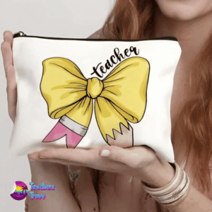 Pencil Bow Teacher Pencil Case - Image 2