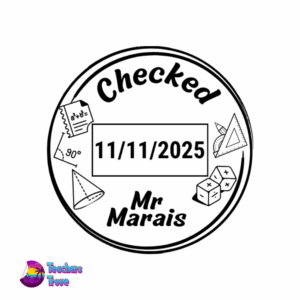 Math Dater Stamp: S-524D Medium Size