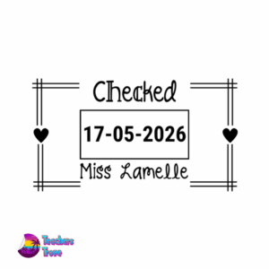Checkered Dater Stamp: S-826D Regular Size - Image 2