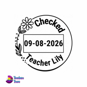 Floral Dater Stamp: S-530D Regular Size - Image 2