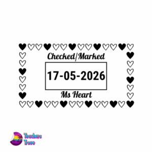 Heart Dater Stamp: S-826D Regular Size - Image 2