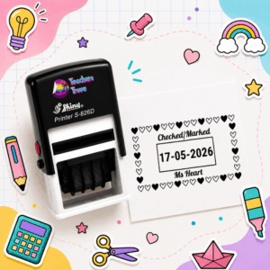 Heart Dater Stamp: S-826D Regular Size - Image 1